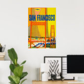 San Francisco, Golden Gate bridge Poster (Thuiskantoor)