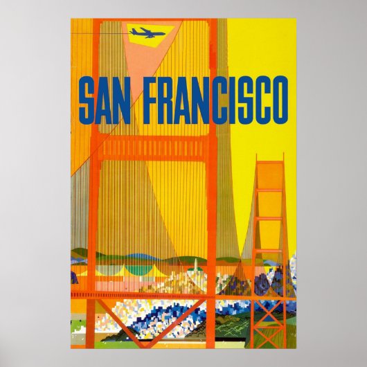 San Francisco, Golden Gate bridge Poster (Voorkant)
