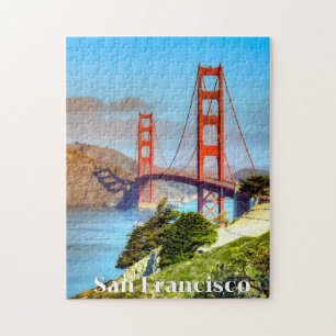 San Francisco, Golden Gate Bridge, Reisposter Legpuzzel
