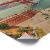 San Francisco Golden Gate Bridge Retro Poster (Hoek)