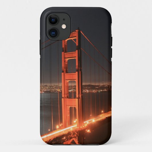 San Francisco Golden Gate Bridge 's nachts omhoog Case-Mate iPhone Case (Achterkant)