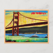 San Francisco Golden Gate Bridge schilderij Briefkaart (Voorkant)
