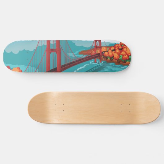 San Francisco Golden Gate Bridge Skateboard (Horizontaal)