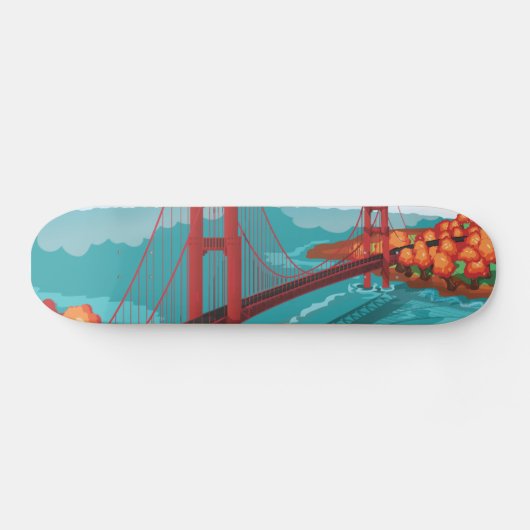 San Francisco Golden Gate Bridge Skateboard (Horizontaal)