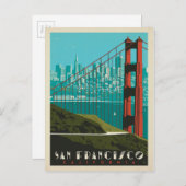 San Francisco | Golden Gate Bridge Skyline Briefkaart (Voorkant / Achterkant)