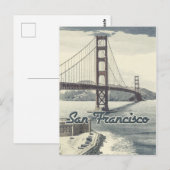 San Francisco Golden Gate Bridge ✪  stijl Briefkaart (Voorkant / Achterkant)
