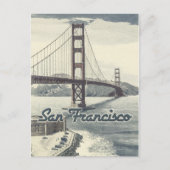 San Francisco Golden Gate Bridge ✪  stijl Briefkaart (Voorkant)