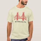 SAN FRANCISCO GOLDEN GATE BRIDGE T=Shirt T-shirt (Voorkant)