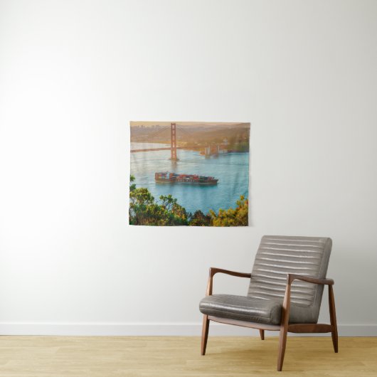 San Francisco Golden Gate Bridge Tapestry Wandkleed (In Situ (horizontaal))