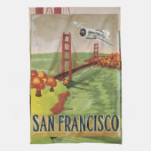 San Francisco Golden Gate Bridge Theedoek (Verticaal)