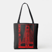 San Francisco-Golden Gate Bridge Tote Bag (Achterkant)