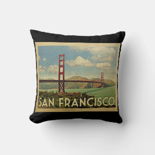 San Francisco Golden Gate Bridge Vintage Travel Kussen