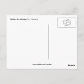 san francisco golden gate briefkaart (Achterkant)