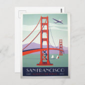 San Francisco Golden Gate Briefkaart (Voorkant / Achterkant)