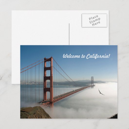 San Francisco Golden Gate Briefkaart (Voorkant / Achterkant)