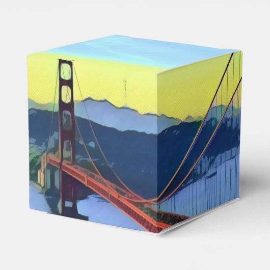 San Francisco - GOLDEN GATE - Brug Bedankdoosjes (Achterkant)