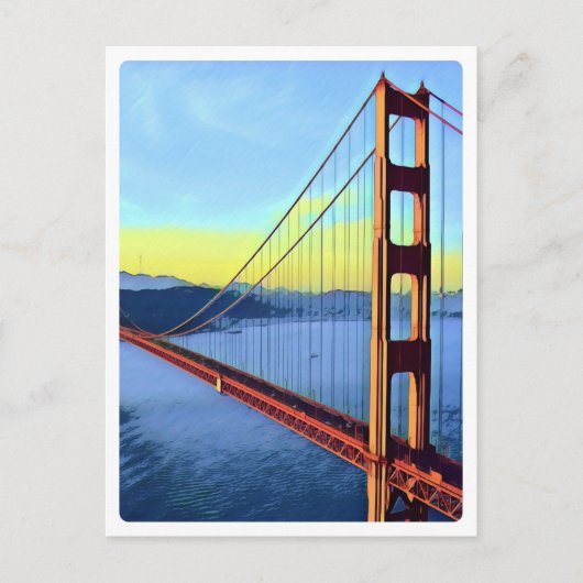 San Francisco - GOLDEN GATE - Brug Briefkaart (Voorkant)