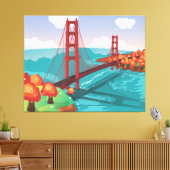San Francisco Golden Gate-brug Canvas Afdruk (Insitu (Woonkamer))