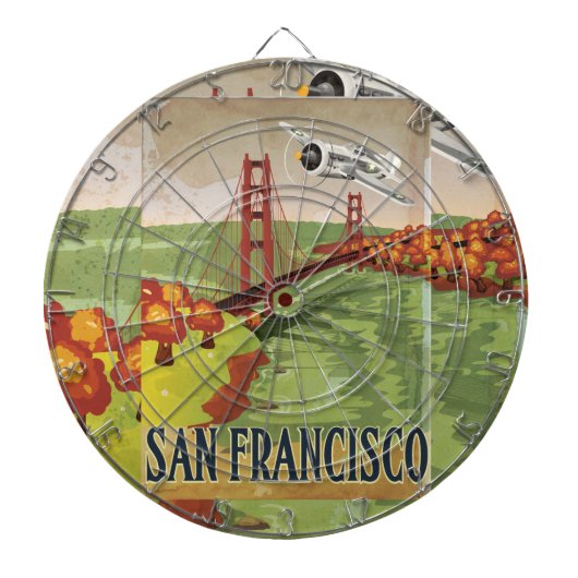 San Francisco Golden Gate-brug Dartbord (Voorkant)