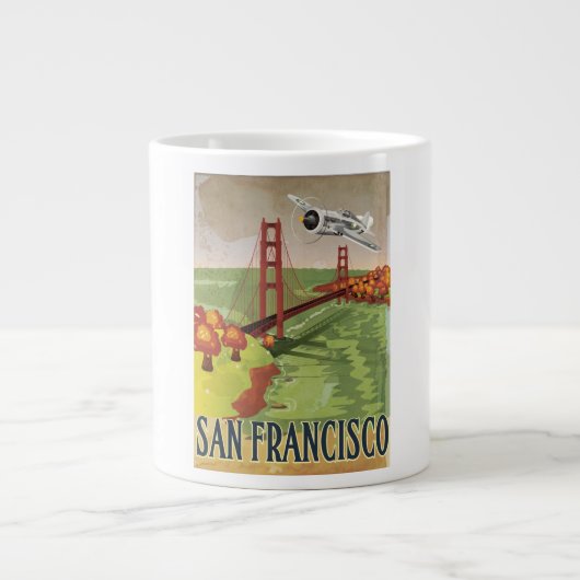 San Francisco Golden Gate-brug Grote Koffiekop (Voorkant)