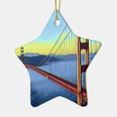 San Francisco - GOLDEN GATE - Brug Keramisch Ornament (Links)
