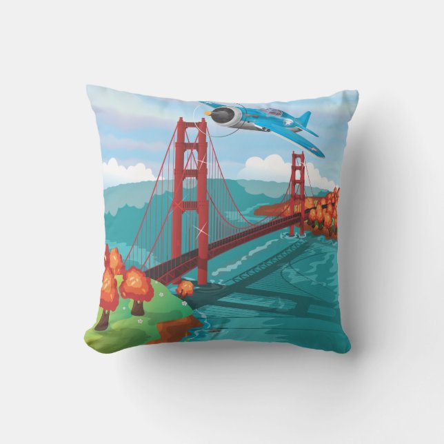 San Francisco Golden Gate-brug Kussen (Voorkant)