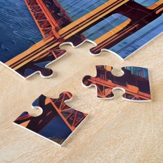 San Francisco - GOLDEN GATE - Brug Legpuzzel (Zijkant)