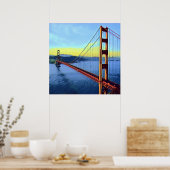 San Francisco - GOLDEN GATE - Brug Poster (Keuken)