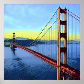 San Francisco - GOLDEN GATE - Brug Poster (Voorkant)