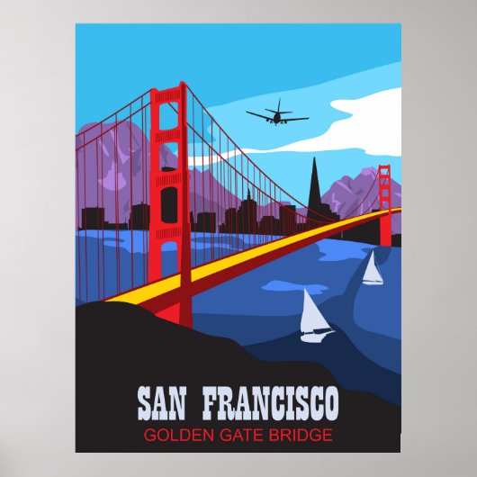 San Francisco, Golden Gate-brug Poster (Voorkant)