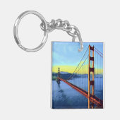 San Francisco - GOLDEN GATE - Brug Sleutelhanger (Voorkant Links)