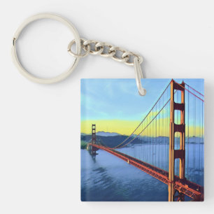 San Francisco - GOLDEN GATE - Brug Sleutelhanger