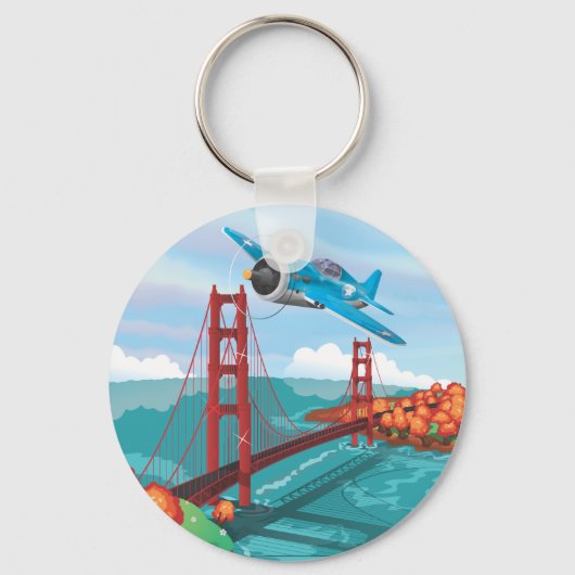 San Francisco Golden Gate-brug Sleutelhanger (Voorkant)