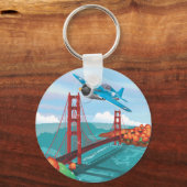 San Francisco Golden Gate-brug Sleutelhanger (Voorkant)