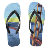 San Francisco - GOLDEN GATE - Brug Teenslippers (Voetbed)