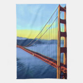 San Francisco - GOLDEN GATE - Brug Theedoek (Verticaal)