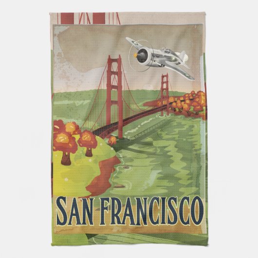 San Francisco Golden Gate-brug Theedoek (Verticaal)