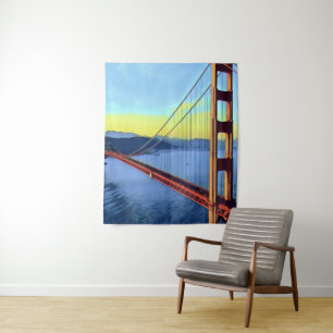 San Francisco - GOLDEN GATE - Brug Wandkleed
