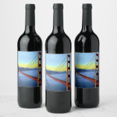 San Francisco - GOLDEN GATE - Brug Wijn Etiket (Flessen)