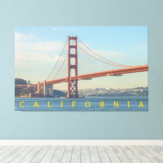 San Francisco Golden Gate Canvas Afdruk (Insitu (Houten vloer))