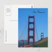 san francisco - golden gate horizon briefkaart (Voorkant / Achterkant)
