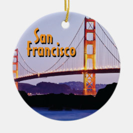 San Francisco Golden Gate Keramisch Ornament