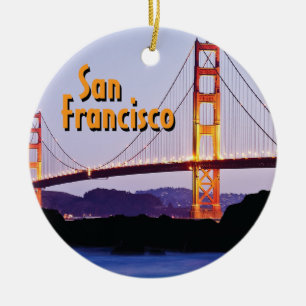 San Francisco Golden Gate Keramisch Ornament
