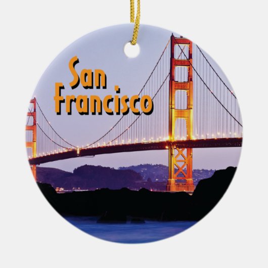 San Francisco Golden Gate Keramisch Ornament (Voorkant)