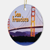 San Francisco Golden Gate Keramisch Ornament (Links)