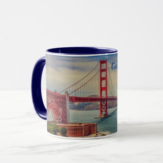 San Francisco Golden Gate Panoramische Mok (Voorkant links)