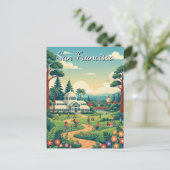 San Francisco Golden Gate Park Briefkaart (Staand voorkant)