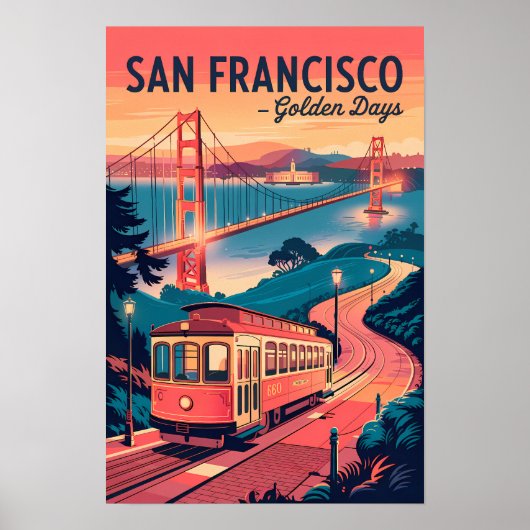San Francisco Golden Gate Poster (Voorkant)