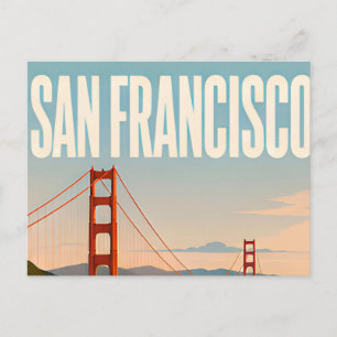 ❤️ San Francisco Golden Gate Reisstijl ❤️ Briefkaart