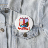 San Francisco Golden Gate Ronde Button 7,6 Cm (In situ)